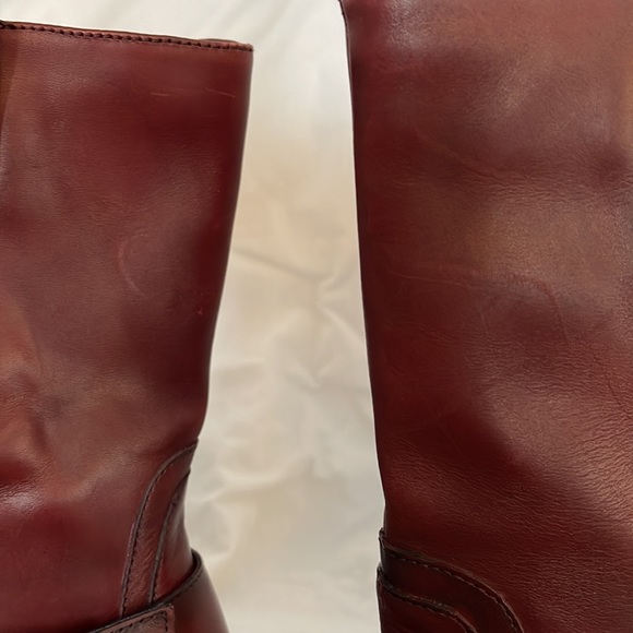 Harley-Davidson Women’s Leather Boots Size 8 in Deep Red - Picture 8 of 10